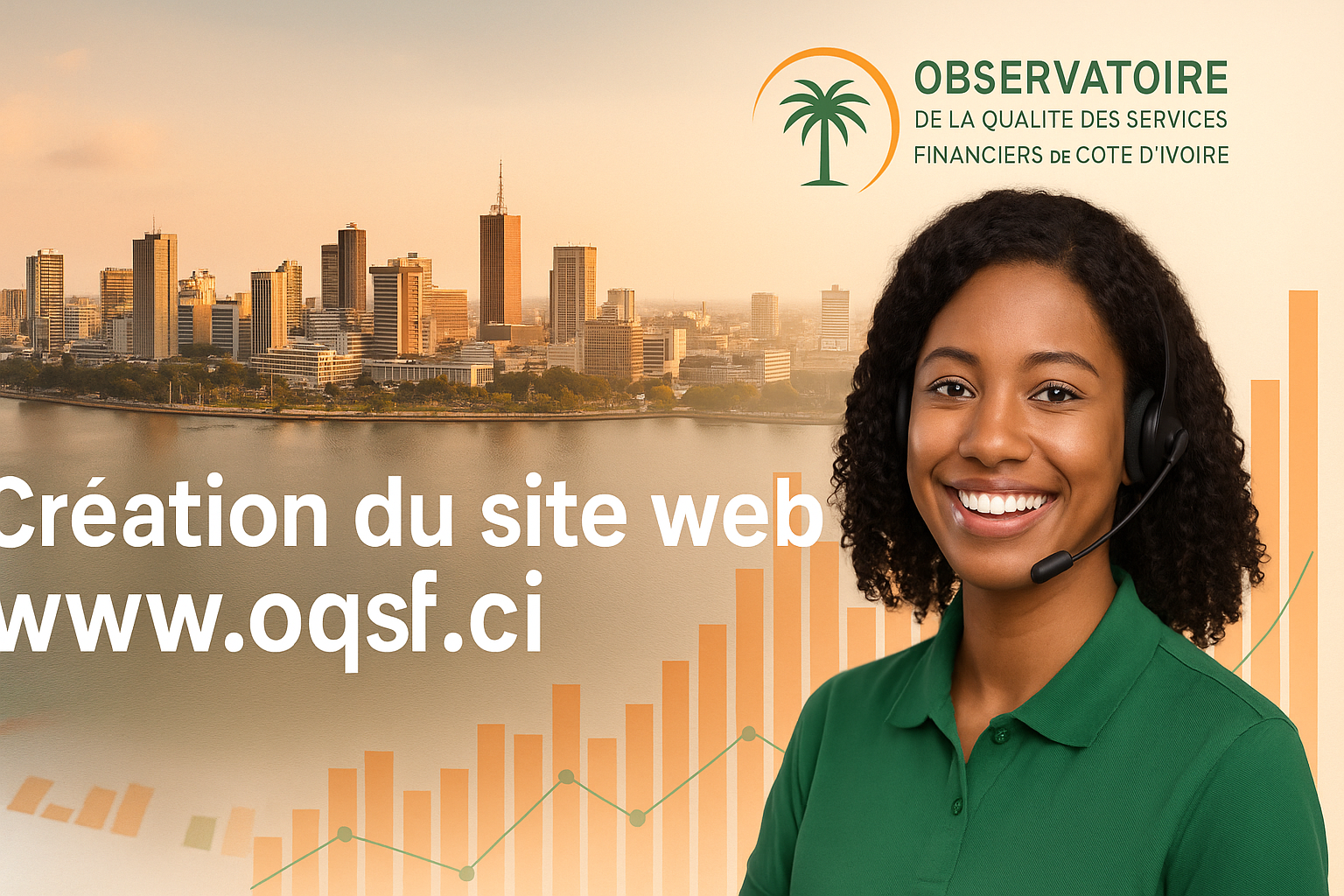 Site Web de L'Observatoire de la Qualité des Services Financiers de Côte d'Ivoire